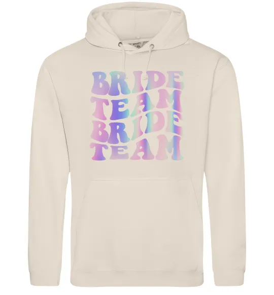 Женская толстовка (худи) Bride team holographic Таш фото
