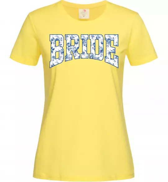 Жіноча футболка Bride porcelain Лимонний фото