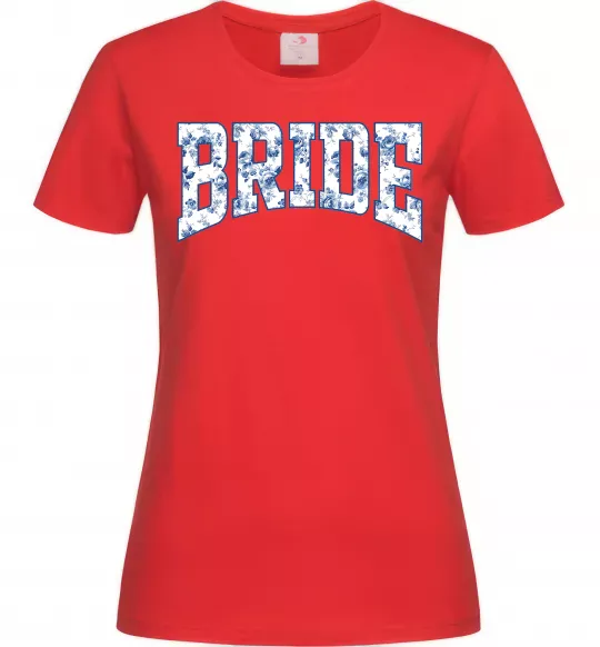 Жіноча футболка Bride porcelain Червоний фото
