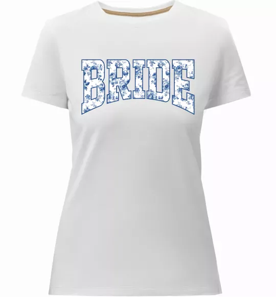 Жіноча преміум футболка Bride porcelain Білий фото