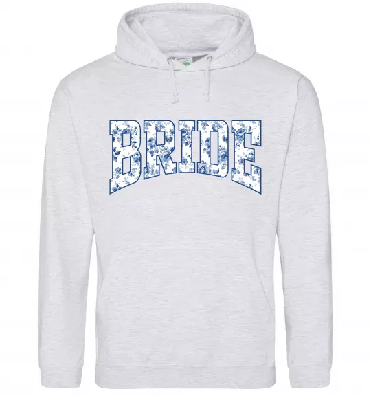Жіноча толстовка (худі) Bride porcelain Сірий меланж фото