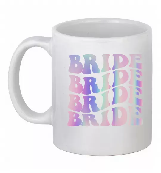 Чашка керамічна Bride holographic Білий фото
