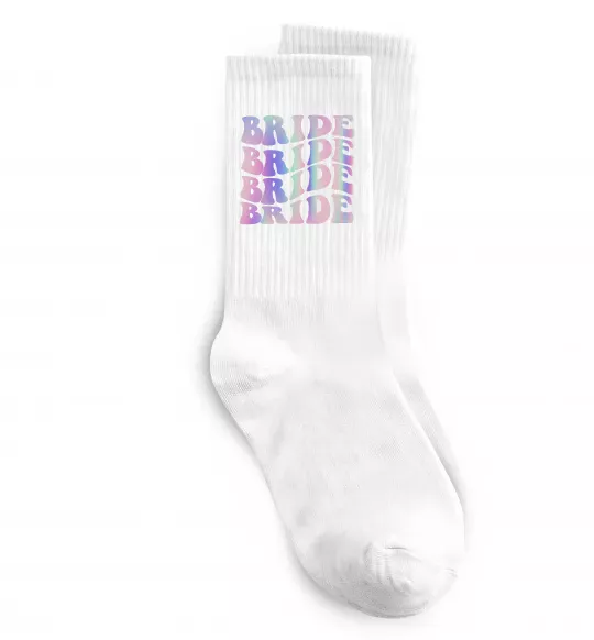 Носки Bride holographic Белый фото