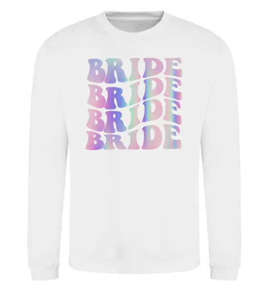 Світшот Bride holographic Білий фото