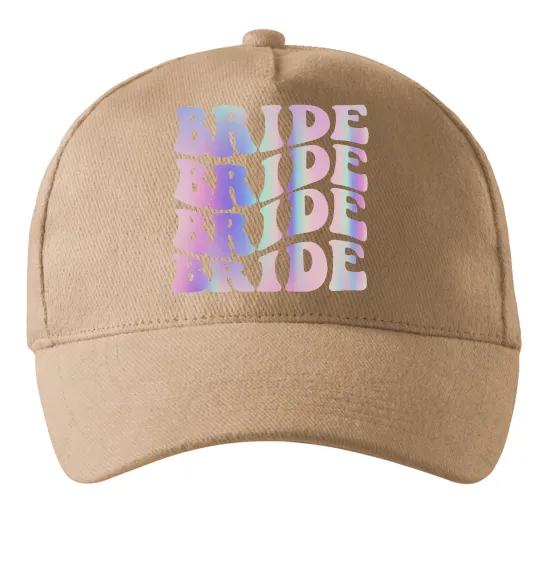 Кепка Bride holographic Песочный фото