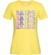Жіноча футболка Bride holographic Лимонний фото