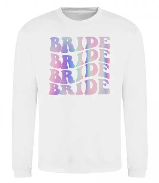 Свитшот Bride holographic Белый фото