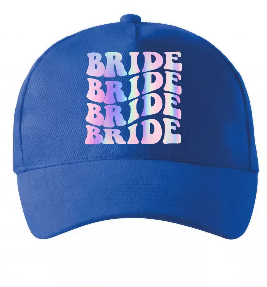 Кепка Bride holographic Ярко-синий фото