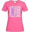 Жіноча футболка Bride holographic Яскраво-рожевий фото