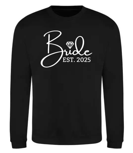 Світшот Bride est. date Чорний фото