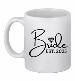 Чашка керамічна Bestie of the bride Білий фото