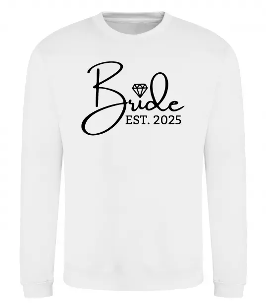 Світшот Bride est. date Білий фото