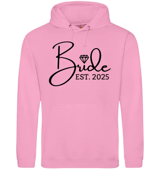 Женская толстовка (худи) Bride est. date Розовый фото