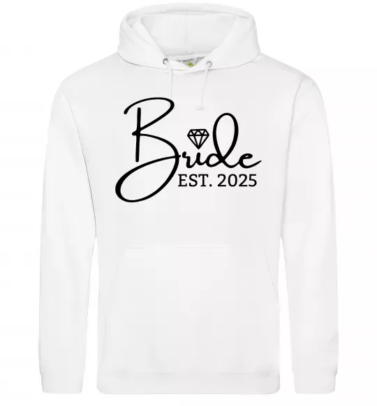 Женская толстовка (худи) Bride est. date Белый фото