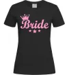 Жіноча футболка Bride crown Чорний фото