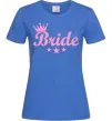 Жіноча футболка Bride crown Яскраво-синій фото
