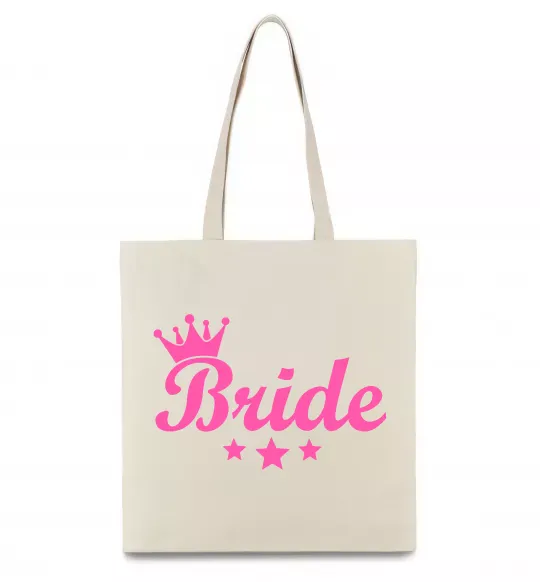 Эко-сумка Bride crown Бежевый фото