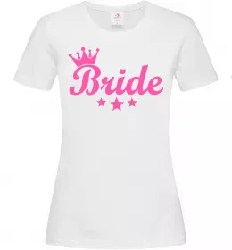 Женская футболка Bride crown Белый фото