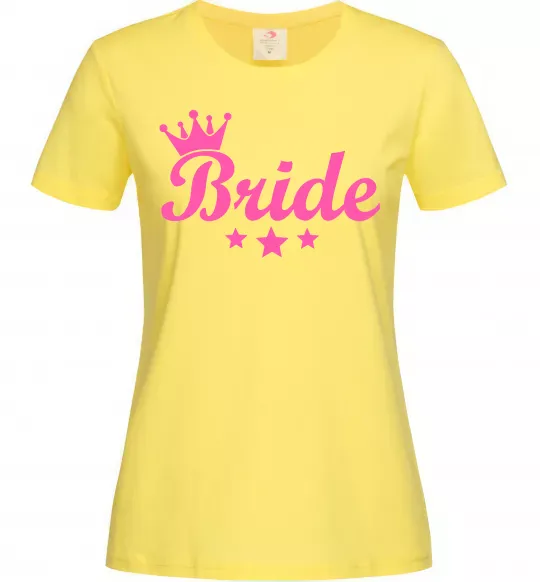 Жіноча футболка Bride crown Лимонний фото