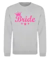 Свитшот Bride crown Серый меланж фото