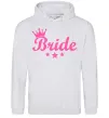 Жіноча толстовка (худі) Bride crown Сірий меланж фото