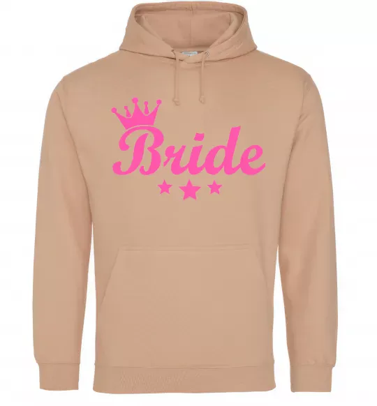 Жіноча толстовка (худі) Bride crown Пісочний фото