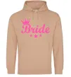 Жіноча толстовка (худі) Bride crown Пісочний фото