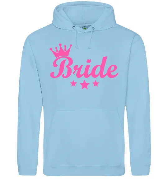 Женская толстовка (худи) Bride crown Голубой фото