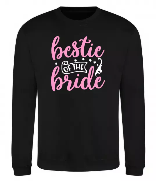 Свитшот Bestie of the bride Черный фото