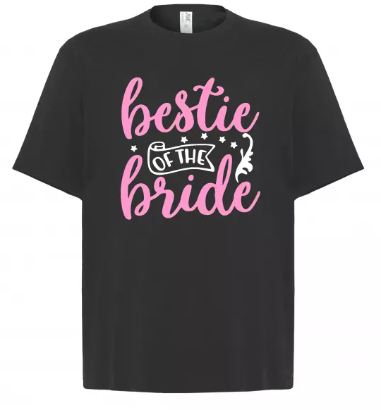 Футболка Оверсайз Bestie of the bride Чорний фото