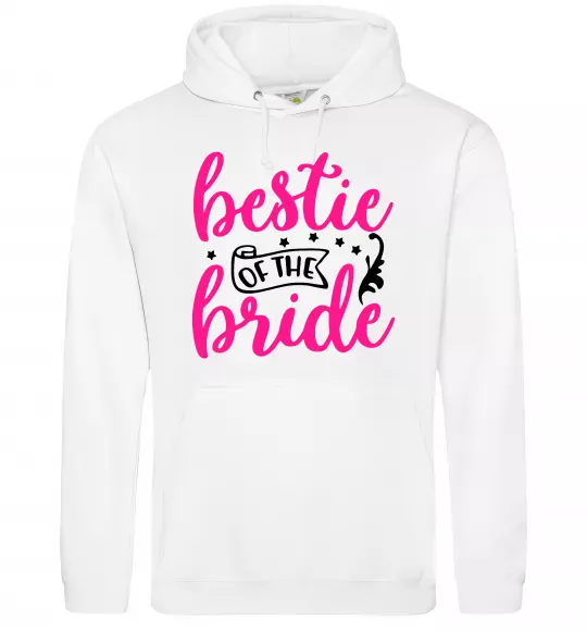 Женская толстовка (худи) Bestie of the bride Белый фото