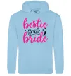 Жіноча толстовка (худі) Bestie of the bride Блакитний фото