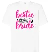 Футболка Оверсайз Bestie of the bride Білий фото