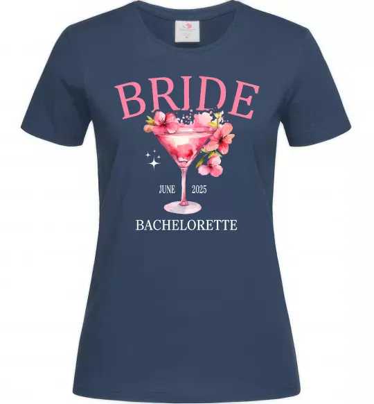 Жіноча футболка Bachelorette Темно-синій фото