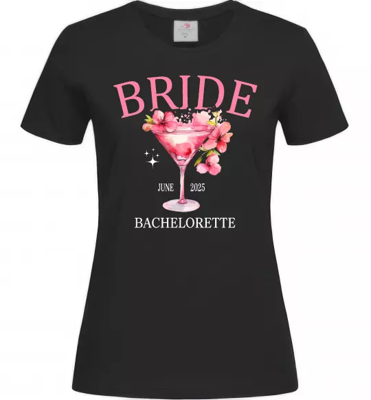 Жіноча футболка Bachelorette Чорний фото