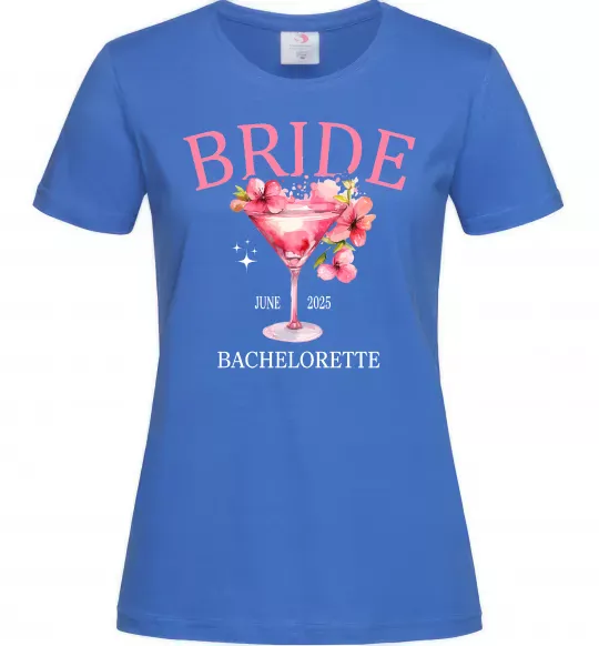 Жіноча футболка Bachelorette Яскраво-синій фото