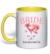 Чашка з кольоровою ручкою Bachelorette Лимонний фото