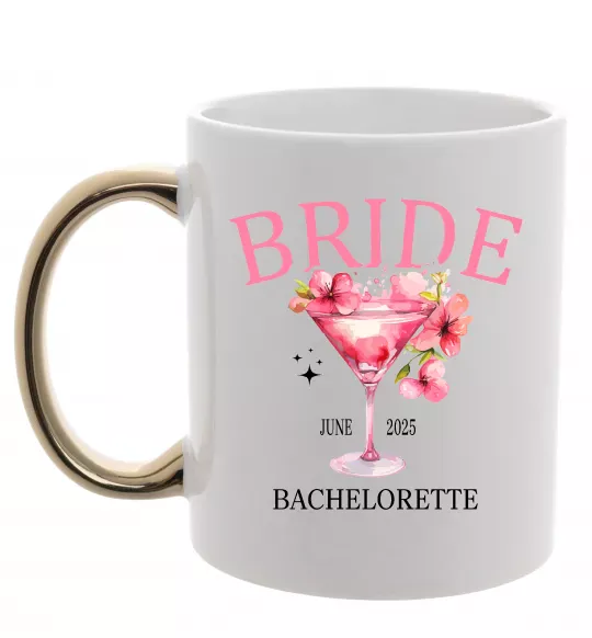 Чашка с цветной ручкой Bachelorette Золото фото