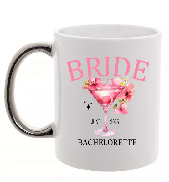 Чашка с цветной ручкой Bachelorette Серебро фото