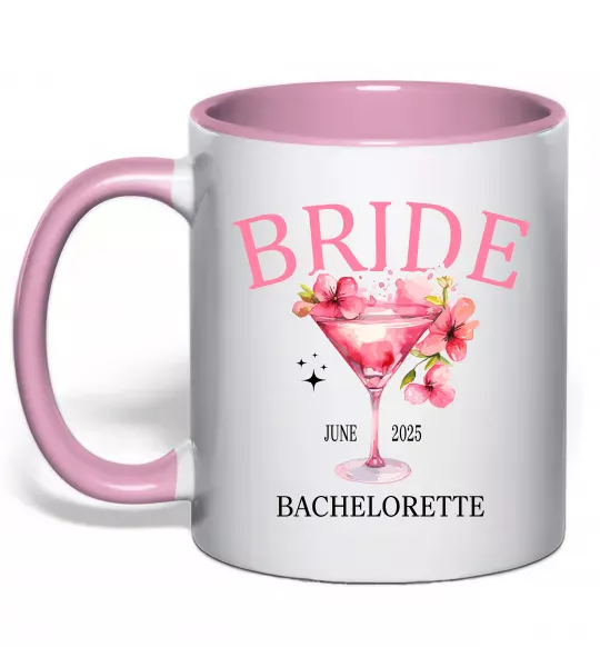 Чашка с цветной ручкой Bachelorette Нежно розовый фото