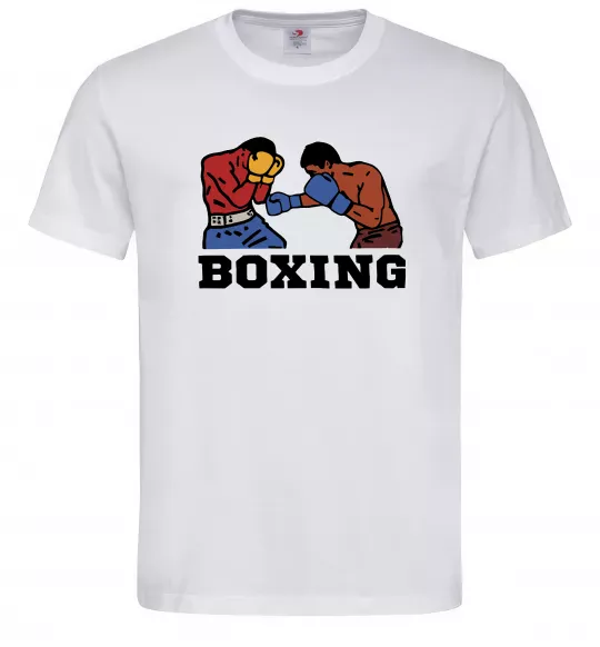 Чоловіча футболка Boxing men, розмір - XL Білий фото