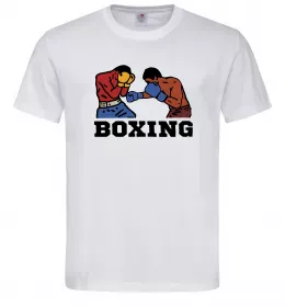 Чоловіча футболка Boxing men, розмір - XL Білий фото