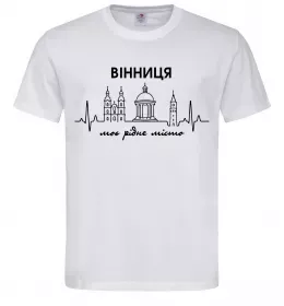Мужская футболка Вінниця моє рідне місто Белый фото