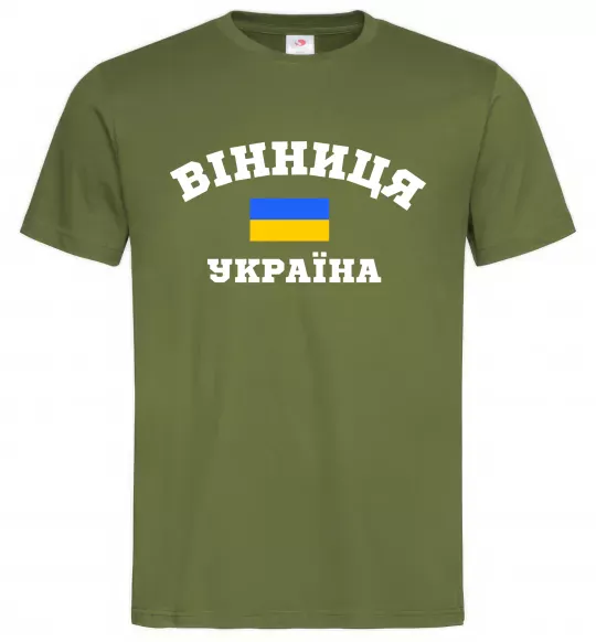Мужская футболка Вінниця Україна Оливковый фото