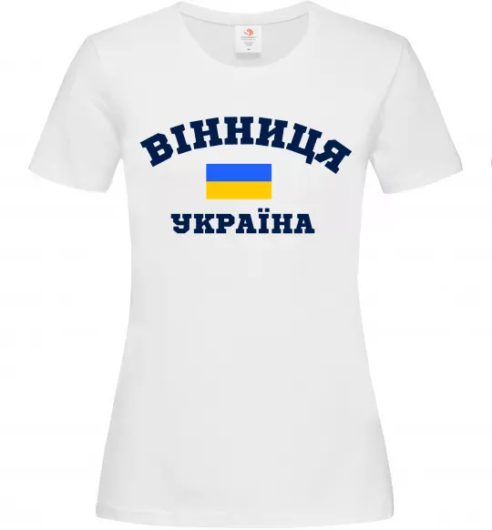 Женская футболка Вінниця Україна Белый фото