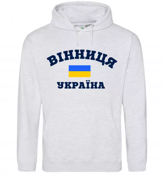 Мужская толстовка (худи) Вінниця Україна Серый меланж фото