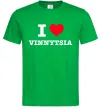 Чоловіча футболка I love Vinnytsia Зелений фото