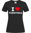 Жіноча футболка I love Vinnytsia Чорний фото