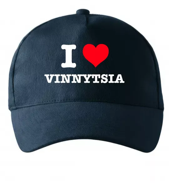 Кепка I love Vinnytsia Темно-синий фото