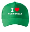 Кепка I love Vinnytsia Зеленый фото